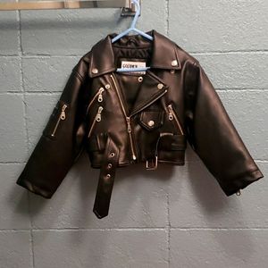 Girls leather jacket 2T